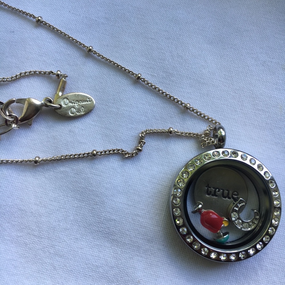 Origami Owl Necklace, Locket, and Charms